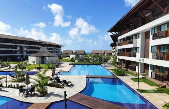 Flat 03 Quartos Na Beira Mar De Porto De Galinhas